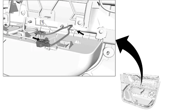Front Side Door Map Pocket Illumination Lamp Replacement — figure 2