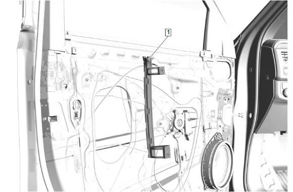 Front Side Door Outside Handle Bracket Replacement (without nwm) — figure 7