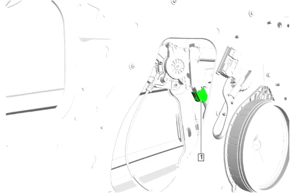 Front Side Door Outside Handle Cable Replacement (without nwm) — figure 4