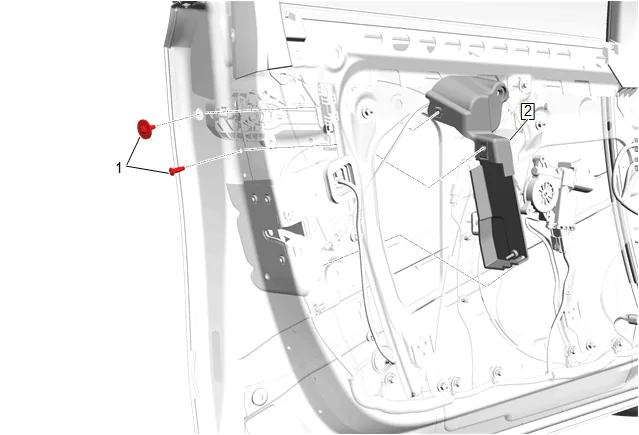 Front Side Door Outside Handle Replacement (with nwm) — figure 6