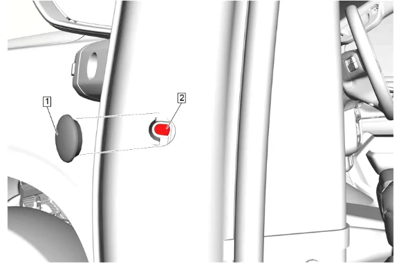 Front Side Door Outside Handle Replacement (without nwm) — figure 3