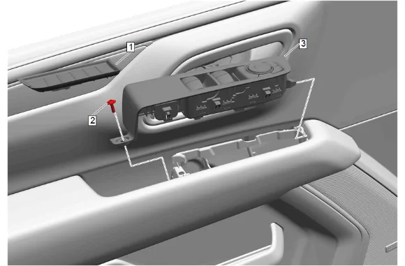 Front Side Door Window Control Switch Replacement — figure 1
