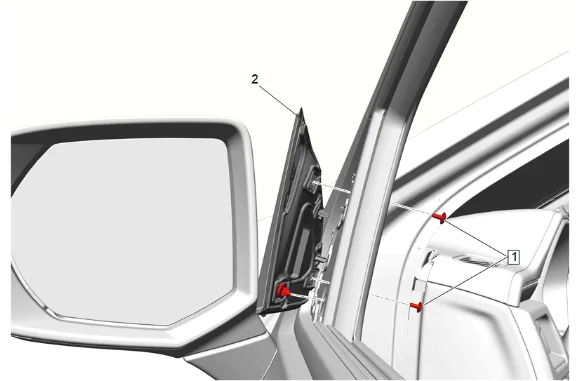 Front Side Door Window Frame Front Applique Replacement — figure 3