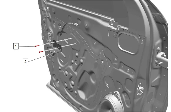 Front Side Door Window Regulator Motor Replacement — figure 1
