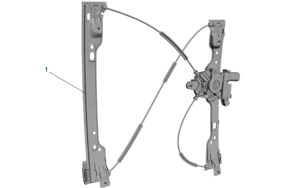 Front Side Door Window Regulator Motor Replacement — figure 5