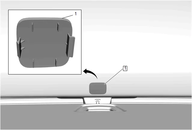 Opening the Liftgate Without Electrical Power — figure 1