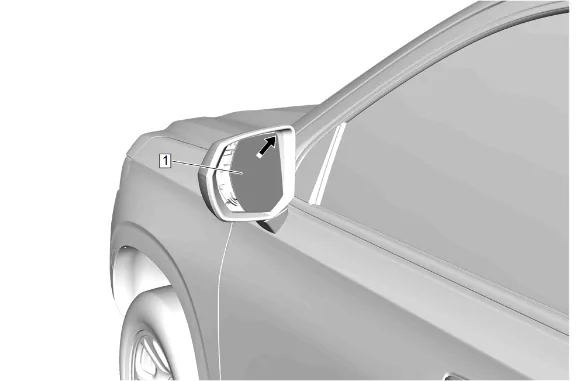 Outside Rearview Mirror Actuator Replacement — figure 2