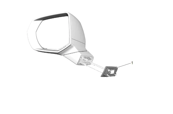 Outside Rearview Mirror Gasket Replacement — figure 3
