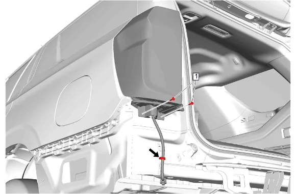 Rear Body Structure Stop Lamp Replacement — figure 4