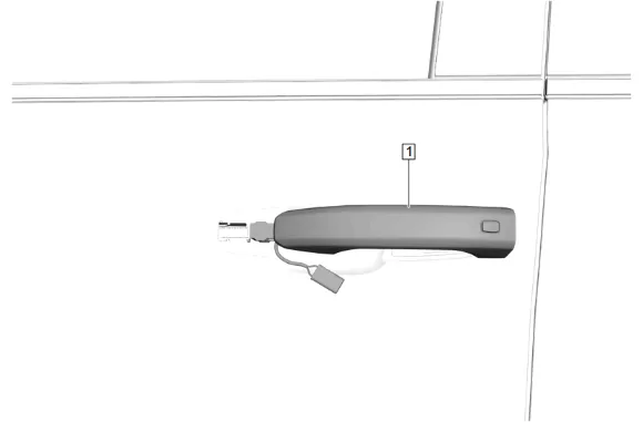 Rear Side Door Inside Handle Cable Replacement — figure 9