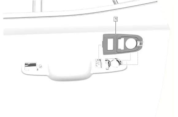 Rear Side Door Outside Handle Cable Replacement — figure 10