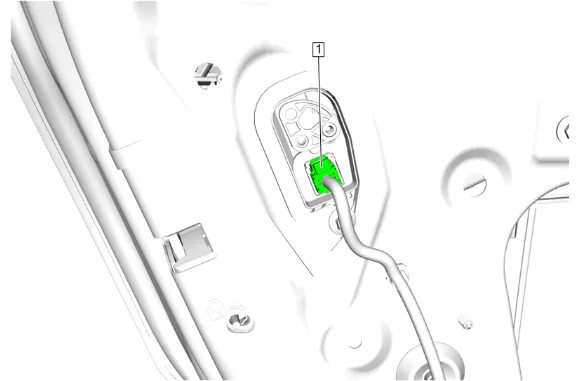 Rear Side Door Outside Handle Cable Replacement — figure 12
