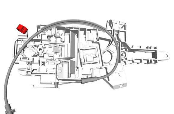 Rear Side Door Outside Handle Cable Replacement — figure 17