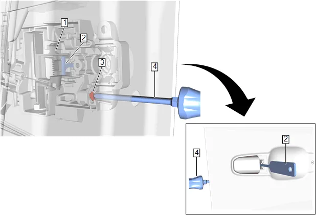 Rear Side Door Outside Handle Cable Replacement — figure 19