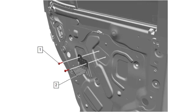 Rear Side Door Window Regulator Replacement — figure 1