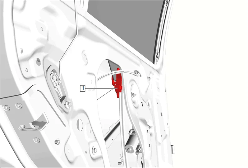 Rear Side Door Window Regulator Replacement — figure 7