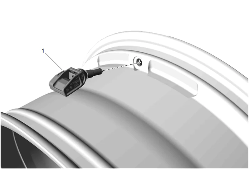 Trailer Tire Pressure Indicator Sensor Replacement — figure 2