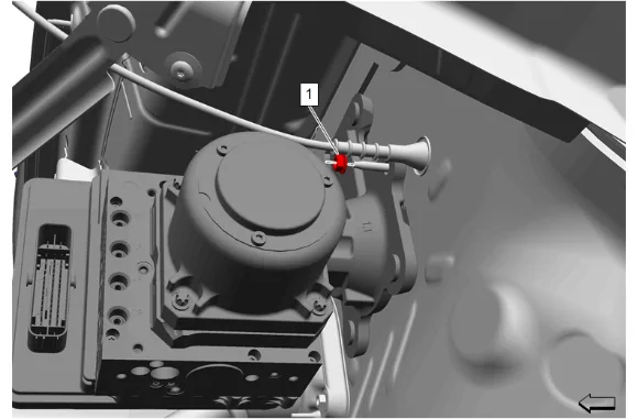 Brake Master Cylinder Replacement - With Power Brake Booster and Electronic Brake Control Module — figure 13