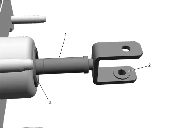 Brake Pedal Pushrod Inspection — figure 1
