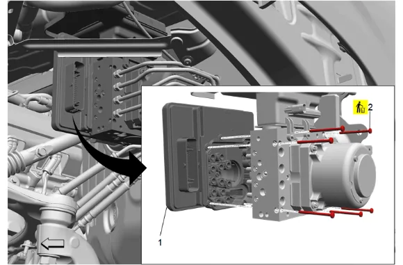 Brake System Control Module Replacement — figure 2