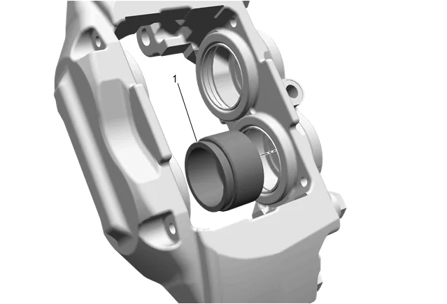 Front Brake Caliper Overhaul (J61) — figure 2