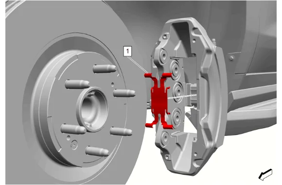 Front Brake Caliper Replacement (J55) — figure 7