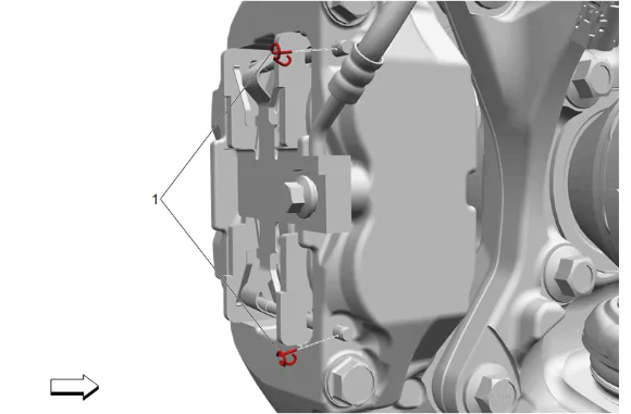Front Brake Caliper Replacement (J61) — figure 3