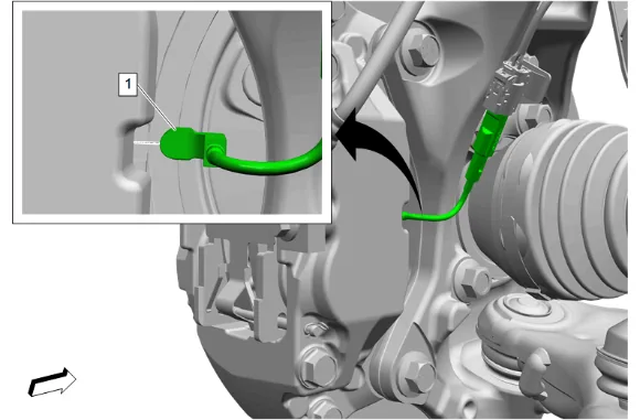 Front Brake Shield Replacement (2WD With ZW7) — figure 2