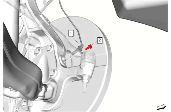 Front Brake Shield Replacement (2WD With ZW7) — figure 7