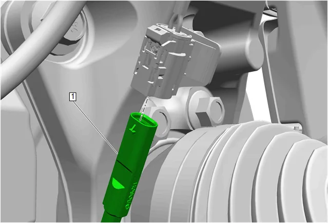 Front Disc Brake Pad Wear Sensor Replacement — figure 1