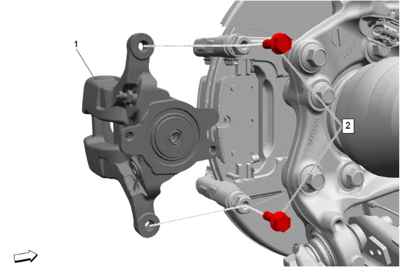Rear Brake Caliper Replacement — figure 6