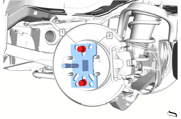 Rear Brake Shield Replacement (Z56) — figure 2