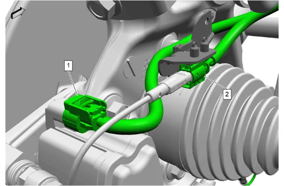 Rear Wheel Speed Sensor Replacement - Left Side — figure 3