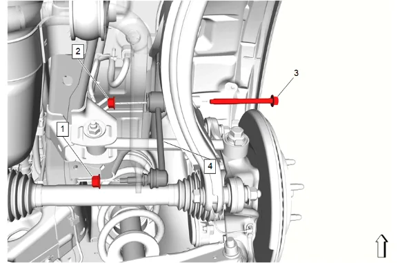 Rear Wheel Speed Sensor Replacement - Left Side — figure 4