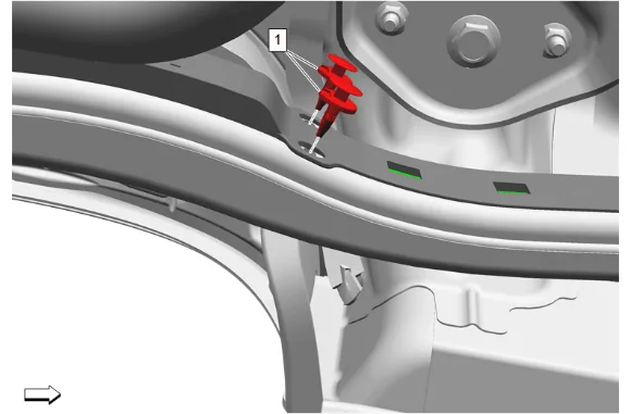 Rear Wheel Speed Sensor Replacement - Left Side — figure 6