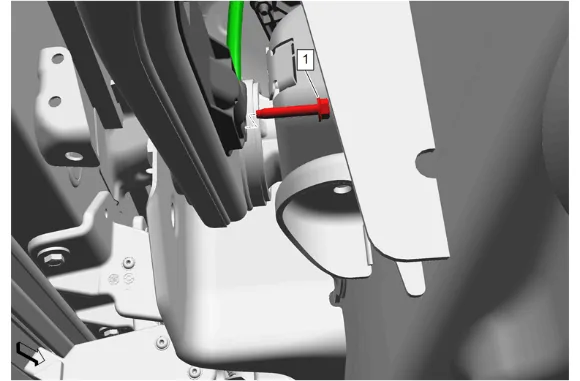 Rear Wheel Speed Sensor Replacement - Left Side — figure 7
