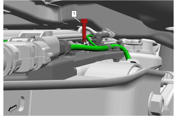 Rear Wheel Speed Sensor Replacement - Left Side — figure 8