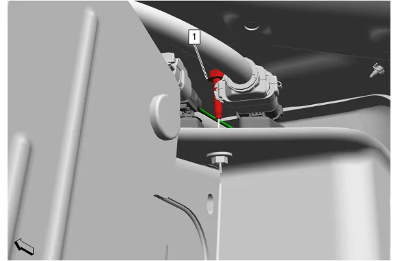 Rear Wheel Speed Sensor Replacement - Left Side — figure 9
