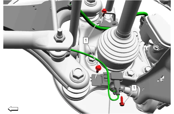 Rear Wheel Speed Sensor Replacement - Right Side — figure 1