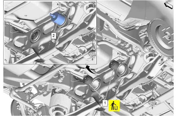 Differential Carrier Bushing Replacement - Rear (G96) — figure 12
