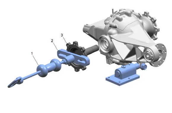 Differential Drive Pinion Gear Outer Bearing Replacement (G86) — figure 12