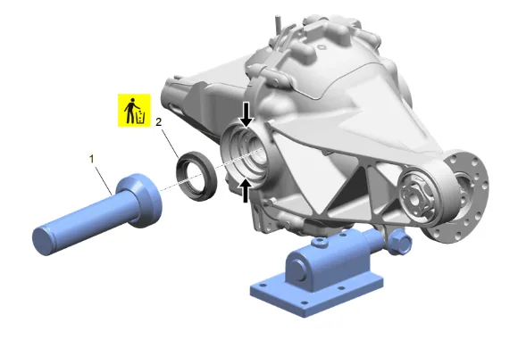 Differential Ring and Pinion Gear Replacement (G86) — figure 36