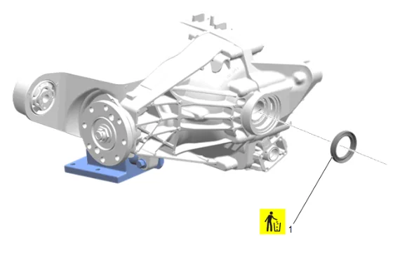 Differential Ring and Pinion Gear Replacement (G96) — figure 18