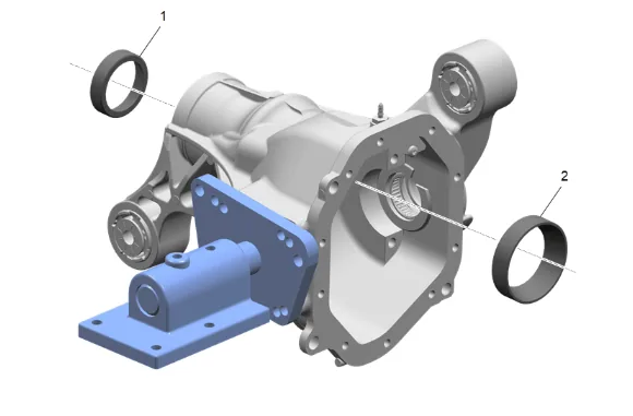 Front Differential Drive Pinion Gear Inner Bearing Replacement (without F47) — figure 63