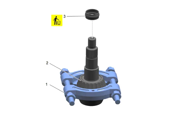 Front Differential Drive Pinion Gear Inner Bearing Replacement (without F47) — figure 64