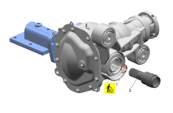 Front Differential Drive Pinion Gear Inner Bearing Replacement (without F47) — figure 71