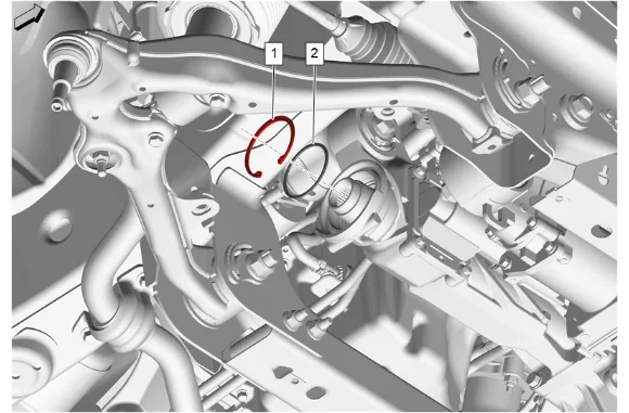 Front Drive Axle Inner Shaft Housing Replacement — figure 21