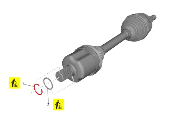 Front Wheel Drive Half Shaft Replacement - Left Side — figure 19