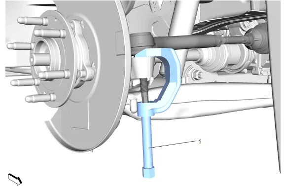 Front Wheel Drive Intermediate Shaft Seal Replacement — figure 11