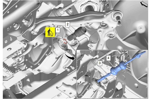 Front Wheel Drive Shaft Replacement - Left Side — figure 21